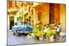 Cuba Painting - Colors of Sunflowers-Philippe Hugonnard-Mounted Art Print