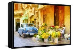 Cuba Painting - Colors of Sunflowers-Philippe Hugonnard-Framed Stretched Canvas