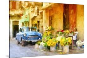 Cuba Painting - Colors of Sunflowers-Philippe Hugonnard-Stretched Canvas