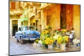 Cuba Painting - Colors of Sunflowers-Philippe Hugonnard-Mounted Art Print