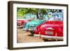 Cuba Painting - Cuba Classic Cars-Philippe Hugonnard-Framed Premium Giclee Print