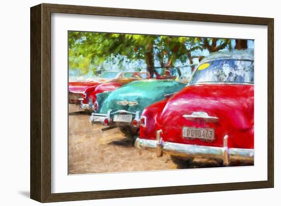 Cuba Painting - Cuba Classic Cars-Philippe Hugonnard-Framed Art Print