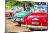 Cuba Painting - Cuba Classic Cars-Philippe Hugonnard-Mounted Art Print