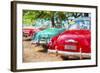 Cuba Painting - Cuba Classic Cars-Philippe Hugonnard-Framed Art Print