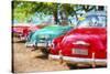 Cuba Painting - Cuba Classic Cars-Philippe Hugonnard-Stretched Canvas