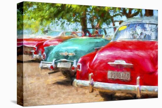 Cuba Painting - Cuba Classic Cars-Philippe Hugonnard-Stretched Canvas