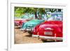 Cuba Painting - Cuba Classic Cars-Philippe Hugonnard-Framed Art Print