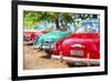 Cuba Painting - Cuba Classic Cars-Philippe Hugonnard-Framed Art Print