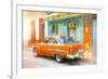 Cuba Painting - Cuban Car-Philippe Hugonnard-Framed Art Print