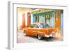 Cuba Painting - Cuban Car-Philippe Hugonnard-Framed Art Print