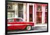 Cuba Painting - Cuban Chevy-Philippe Hugonnard-Framed Art Print