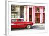 Cuba Painting - Cuban Chevy-Philippe Hugonnard-Framed Art Print