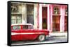 Cuba Painting - Cuban Chevy-Philippe Hugonnard-Framed Stretched Canvas