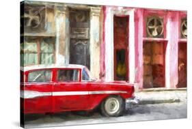 Cuba Painting - Cuban Chevy-Philippe Hugonnard-Stretched Canvas