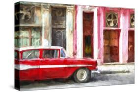 Cuba Painting - Cuban Chevy-Philippe Hugonnard-Stretched Canvas