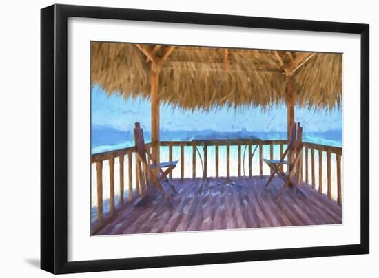 Cuba Painting - Date Beach-Philippe Hugonnard-Framed Art Print