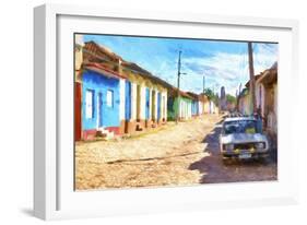 Cuba Painting - Desert Street-Philippe Hugonnard-Framed Art Print