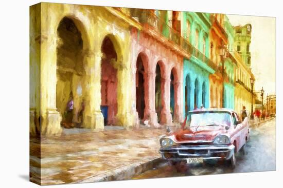 Cuba Painting - End of the day in Havana-Philippe Hugonnard-Stretched Canvas