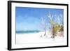 Cuba Painting - Forgotten Beach II-Philippe Hugonnard-Framed Art Print