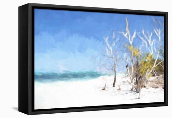 Cuba Painting - Forgotten Beach II-Philippe Hugonnard-Framed Stretched Canvas