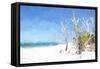 Cuba Painting - Forgotten Beach II-Philippe Hugonnard-Framed Stretched Canvas