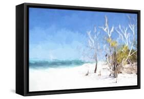 Cuba Painting - Forgotten Beach II-Philippe Hugonnard-Framed Stretched Canvas