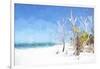 Cuba Painting - Forgotten Beach II-Philippe Hugonnard-Framed Art Print