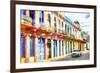 Cuba Painting - Fulls of Colors-Philippe Hugonnard-Framed Art Print