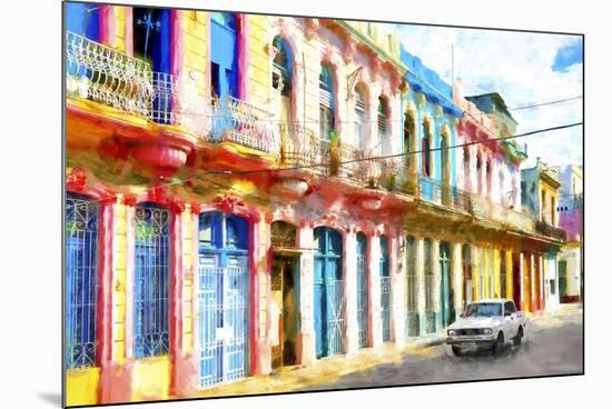 Cuba Painting - Fulls of Colors-Philippe Hugonnard-Mounted Art Print