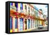 Cuba Painting - Fulls of Colors-Philippe Hugonnard-Framed Stretched Canvas