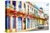 Cuba Painting - Fulls of Colors-Philippe Hugonnard-Stretched Canvas