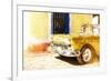 Cuba Painting - Golden Car-Philippe Hugonnard-Framed Art Print