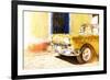 Cuba Painting - Golden Car-Philippe Hugonnard-Framed Art Print