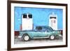 Cuba Painting - Havana Blue-Philippe Hugonnard-Framed Art Print