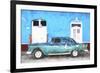 Cuba Painting - Havana Blue-Philippe Hugonnard-Framed Art Print