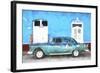 Cuba Painting - Havana Blue-Philippe Hugonnard-Framed Art Print
