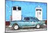 Cuba Painting - Havana Blue-Philippe Hugonnard-Mounted Art Print