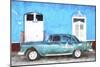 Cuba Painting - Havana Blue-Philippe Hugonnard-Mounted Premium Giclee Print