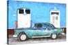 Cuba Painting - Havana Blue-Philippe Hugonnard-Stretched Canvas