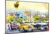 Cuba Painting - Havana Classic Cars-Philippe Hugonnard-Mounted Premium Giclee Print