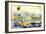 Cuba Painting - Havana Classic Cars-Philippe Hugonnard-Framed Art Print