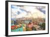 Cuba Painting - Havana Colorful City-Philippe Hugonnard-Framed Art Print