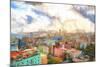 Cuba Painting - Havana Colorful City-Philippe Hugonnard-Mounted Art Print