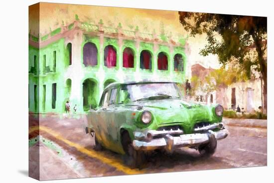 Cuba Painting - Havana Green City-Philippe Hugonnard-Stretched Canvas