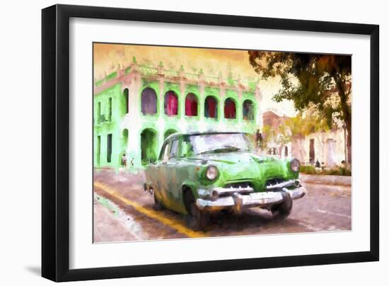 Cuba Painting - Havana Green City-Philippe Hugonnard-Framed Premium Giclee Print