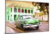 Cuba Painting - Havana Green City-Philippe Hugonnard-Mounted Art Print