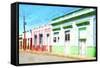 Cuba Painting - Houses Closed-Philippe Hugonnard-Framed Stretched Canvas