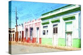 Cuba Painting - Houses Closed-Philippe Hugonnard-Stretched Canvas