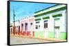 Cuba Painting - Houses Closed-Philippe Hugonnard-Framed Stretched Canvas