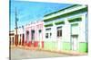 Cuba Painting - Houses Closed-Philippe Hugonnard-Stretched Canvas